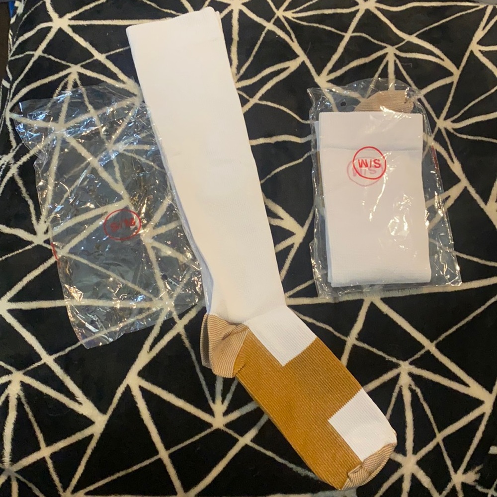 High knee compression socks